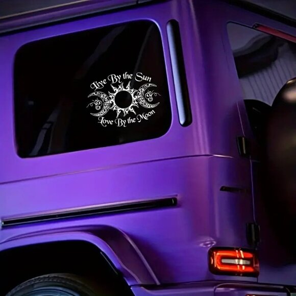 Live By Sun Love By Moon Decal 5.5" Witch Sticker NWT - Picture 2 of 4